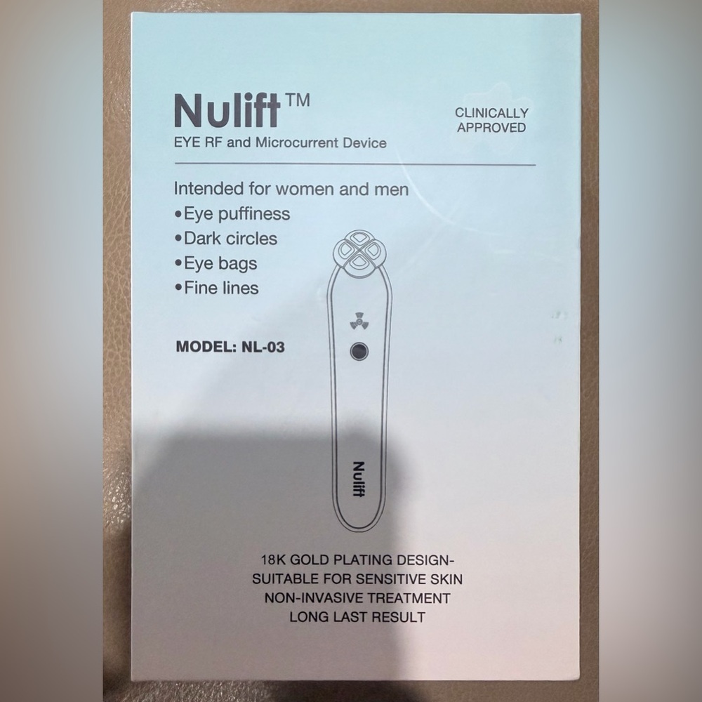Nulift Eye RF Microcurrent Device NL-03 for Dark Circles, Eye Bags, Fine Lines